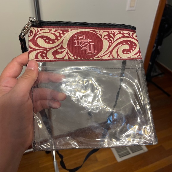 FSU Florida state university clear bag, clear purse, great like new condition - Picture 2 of 3